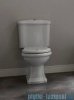 Kerasan Retro Zestaw chrom WC kompakt, odpływ pionowy (1012,1081,7509,109001)